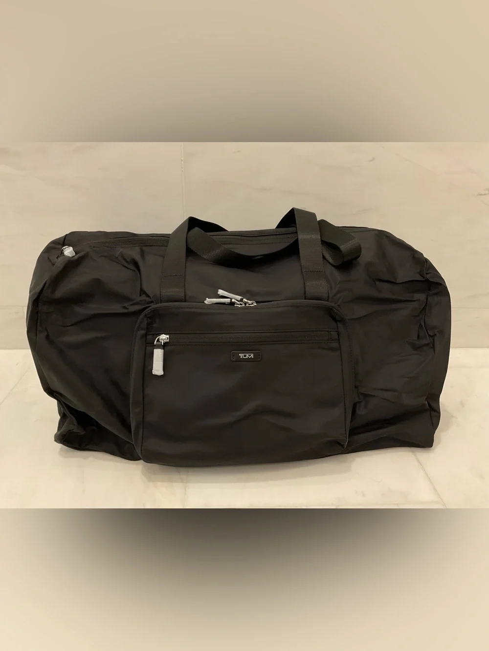 NEW TUMI Voyageur JUST IN CASE Nylon Packable 20.5” Duffel Bag - SOLID BLACK